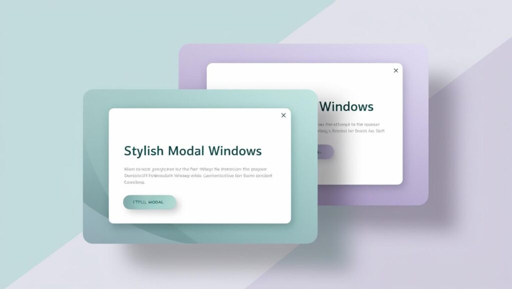 スタイリッシュなモーダルウィンドウ